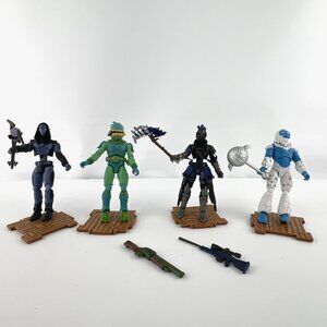 Jazwares Fortnite Squad Mode 4 Pk Figures 4" Trog Ravage Moisty Omen Incomplete